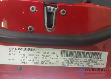 2012 Ram 1500 Slt from USA, damaged, VIN 1C6RD7LT9CS148626